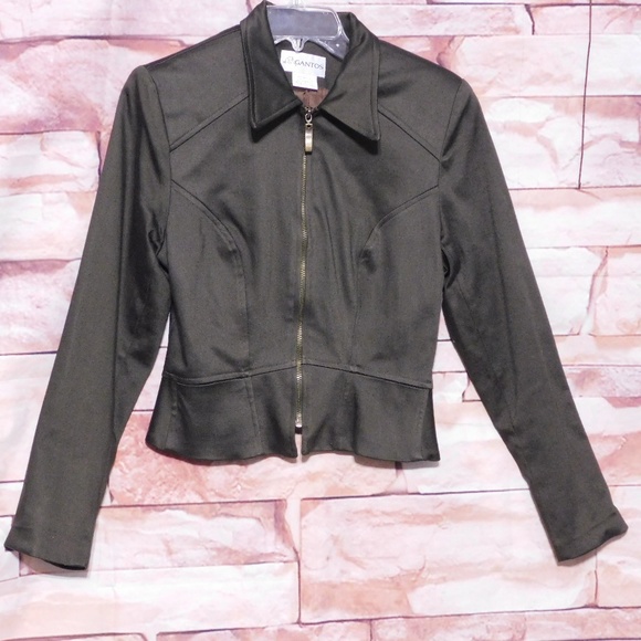 GANTOS Jackets & Blazers - GANTOS FITTED JACKET WITH A RUFFLED WAIST